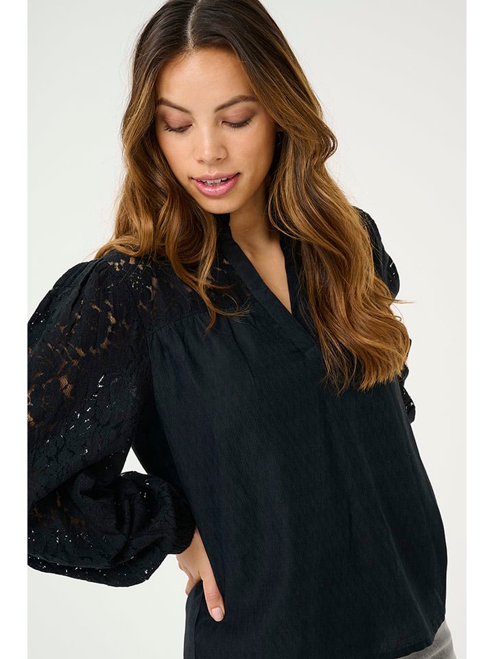 Cream Bluzka "Iselin" w kolorze czarnym rozmiar: 36