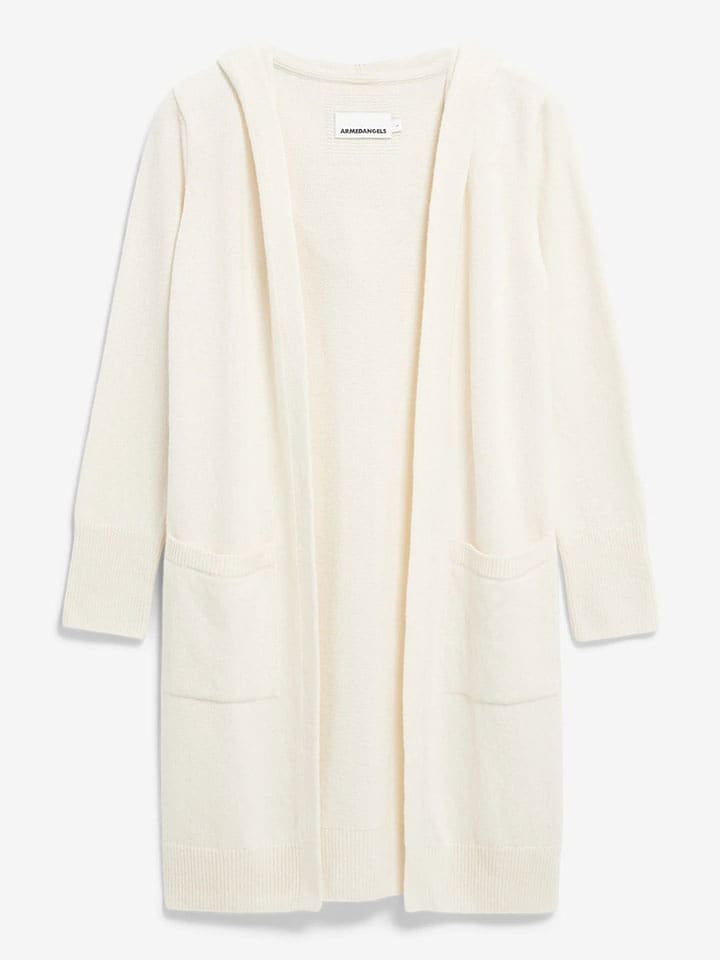 armedangels Wełniany kardigan "Wanda" w kolorze kremowym rozmiar: S