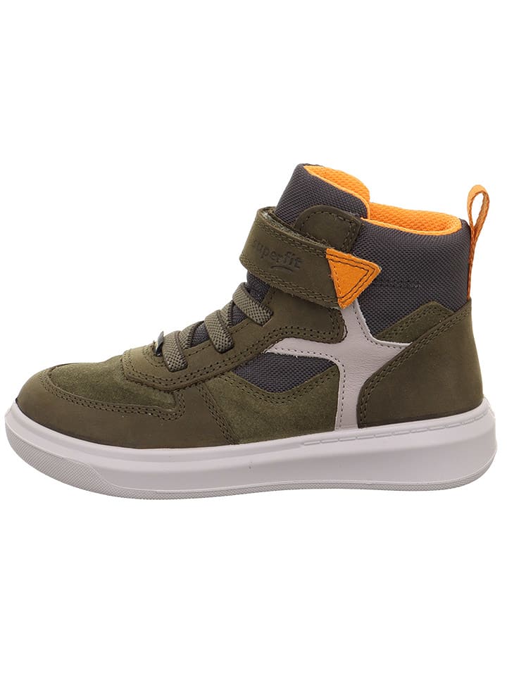 superfit Skórzane sneakersy "Cosmo" w kolorze khaki rozmiar: 39