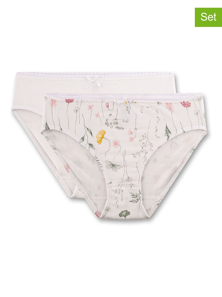 Sanetta Majtki (2 pary) w kolorze kremowym rozmiar: 164