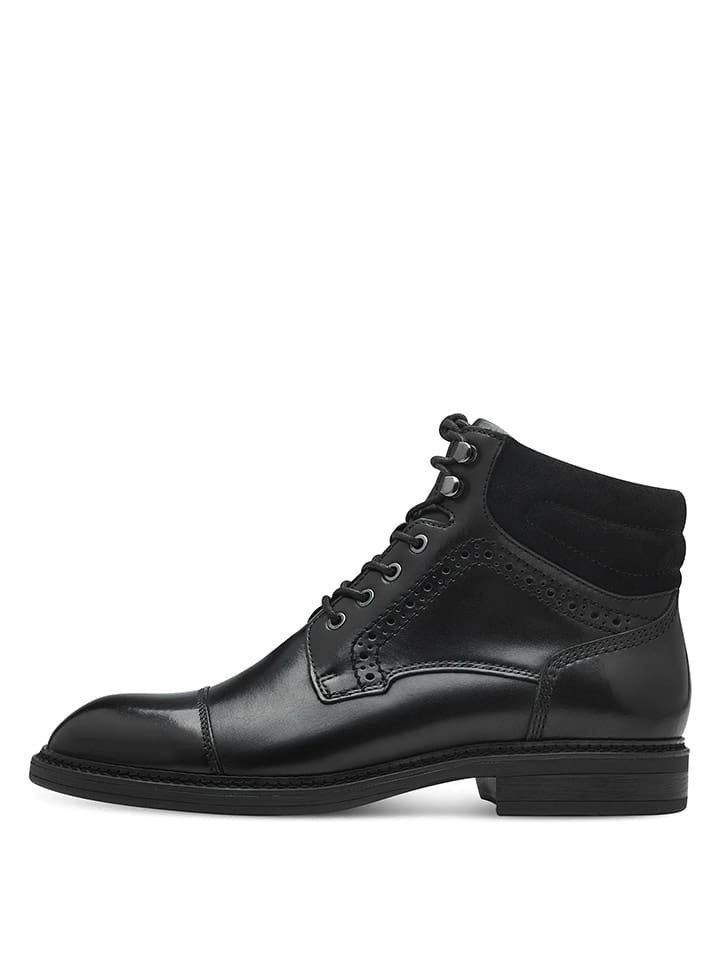 Tamaris Skórzane botki w kolorze czarnym rozmiar: 43