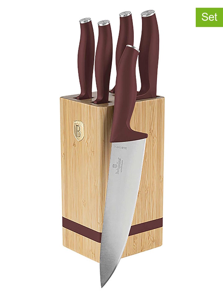 Berlinger Haus 6-częściowy zestaw w kolorze bordowym rozmiar: onesize