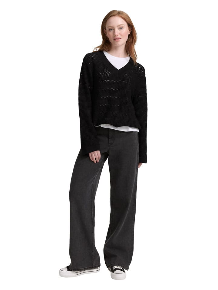 TOM TAILOR Denim Sweter w kolorze czarnym rozmiar: L