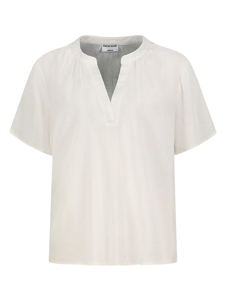 Fresh Made Bluzka w kolorze białym rozmiar: L
