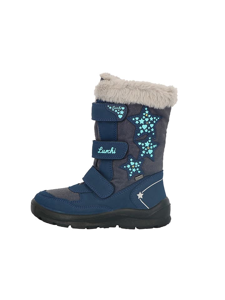 Lurchi Botki zimowe "Kalani" w kolorze granatowym rozmiar: 35