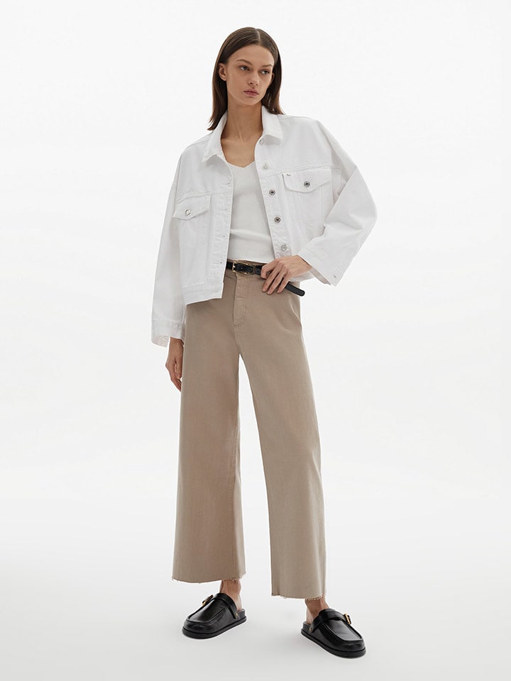 LTB Kurtka dżinsowa "Celia" w kolorze białym rozmiar: XL