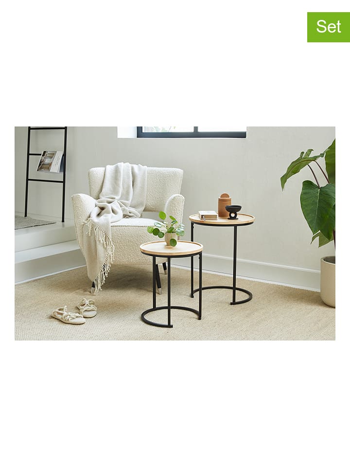 Lifa Living Stoliki (2 szt.) w kolorze jasnobrązowym rozmiar: onesize