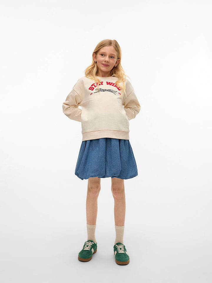 Vero Moda Girl Sweter "Octavia" w kolorze kremowym rozmiar: 146/152