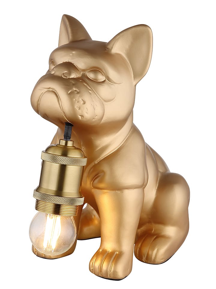 Globo lighting Lampa stołowa "Dogo" w kolorze złotym - 19,5 x 24 x 12,5 cm rozmiar: onesize