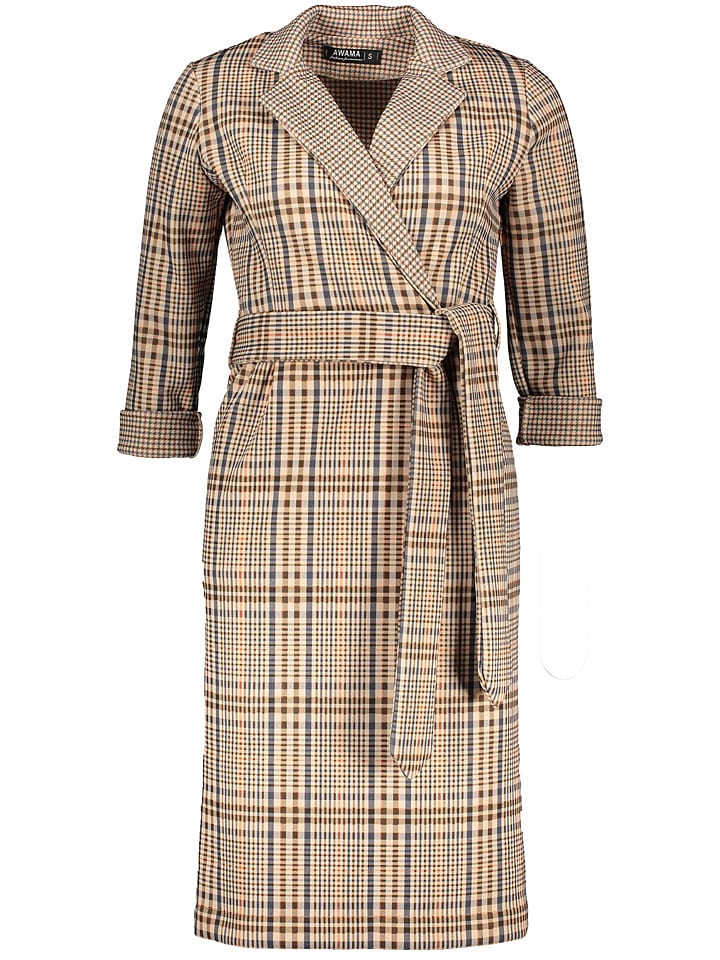 Awama Sukienka w kolorze szarobrązowym rozmiar: XL