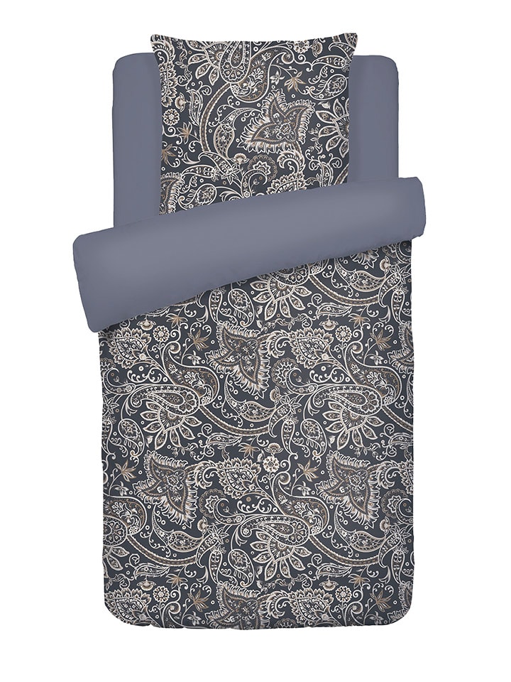 Chevignon Komplet pościeli satynowej w kolorze ciemnoszarym rozmiar: 260x240 cm