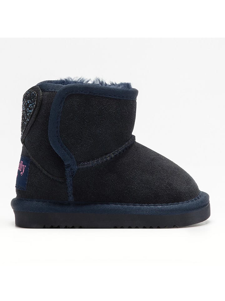 Lelli Kelly Skórzane botki w kolorze granatowym rozmiar: 24