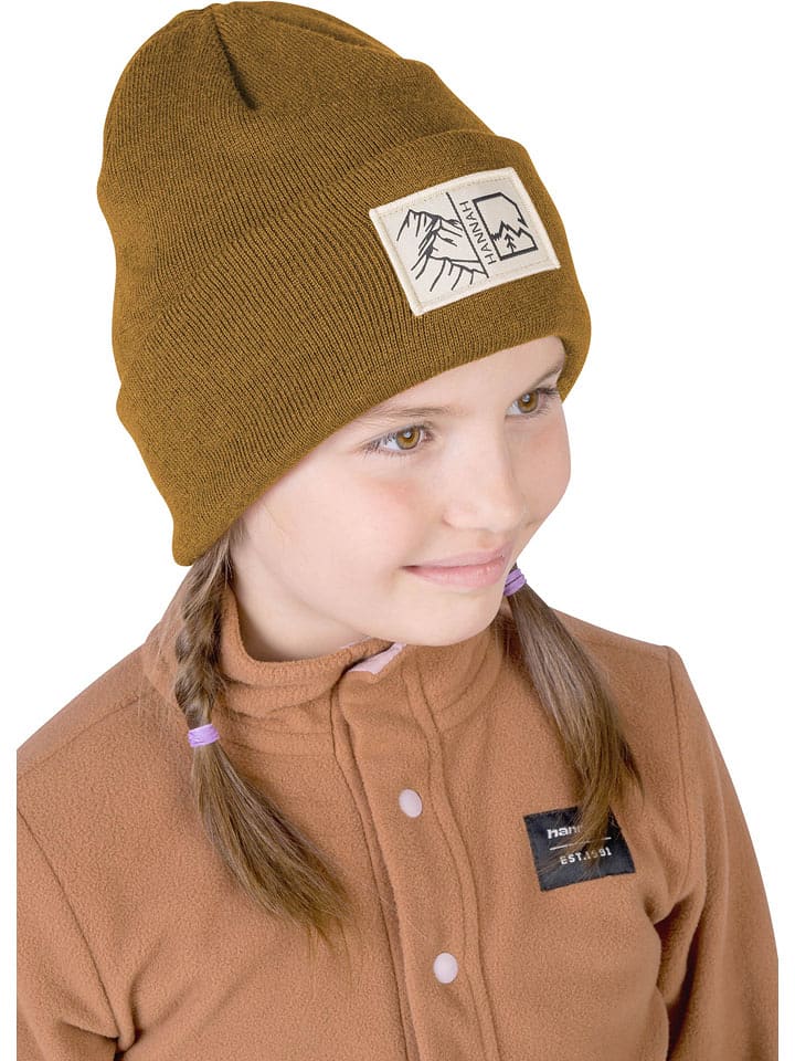 Hannah Czapka beanie "Billy" w kolorze jasnobrązowym rozmiar: UNI
