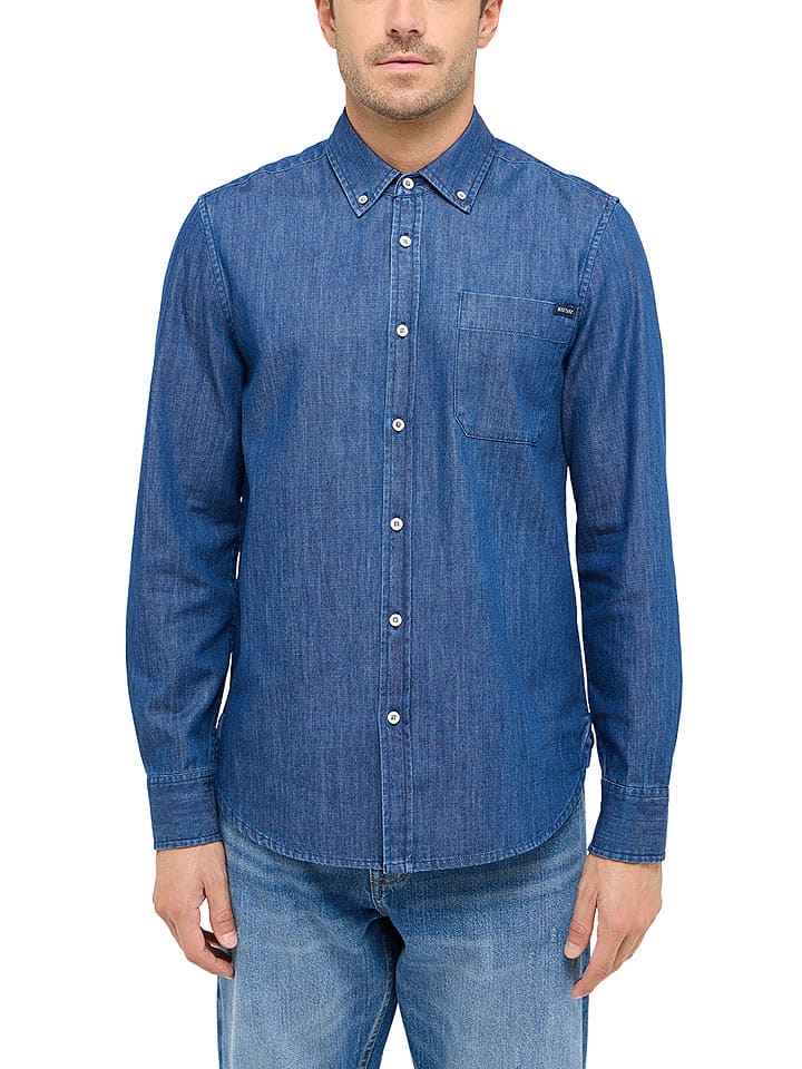 Mustang Koszula dżinsowa w kolorze niebieskim rozmiar: M