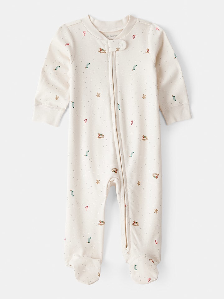 carter's Śpioszki w kolorze kremowym rozmiar: 68