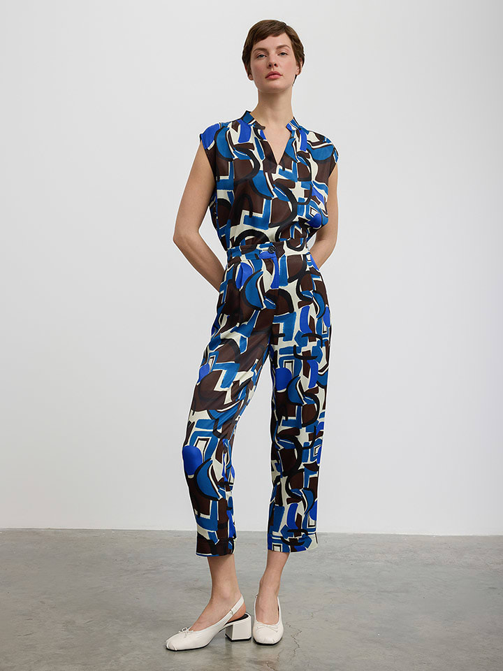 BGN Spodnie w kolorze niebiesko-brązowym rozmiar: 34