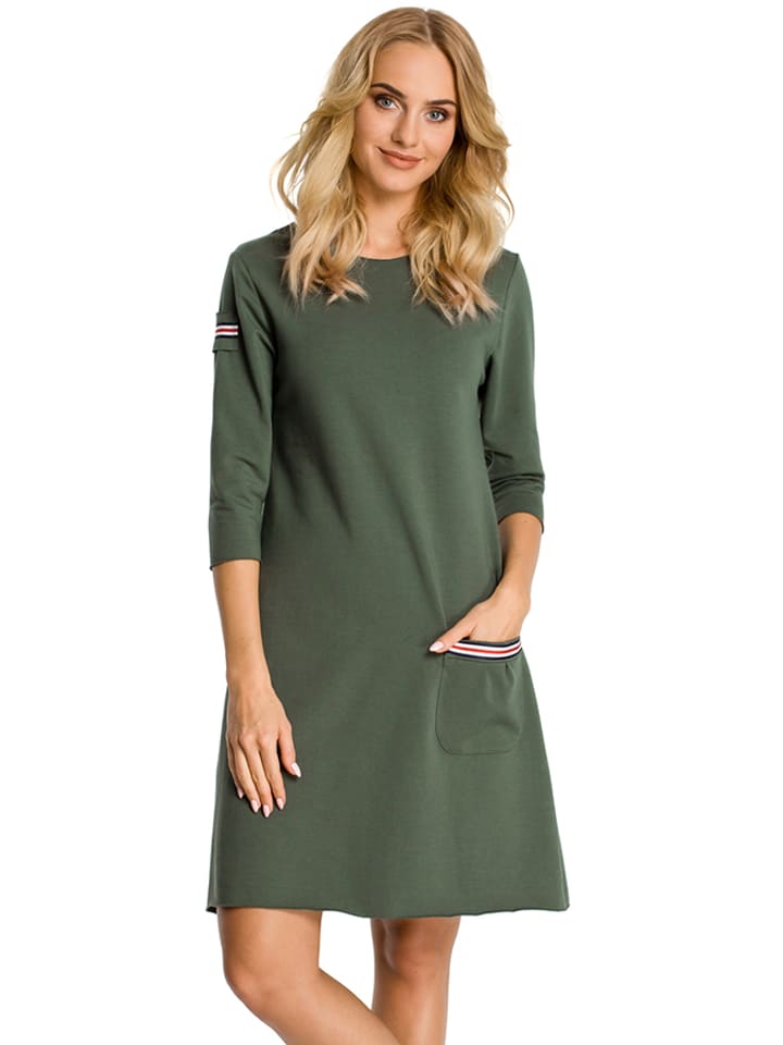 made of emotion Sukienka w kolorze zielonym rozmiar: L