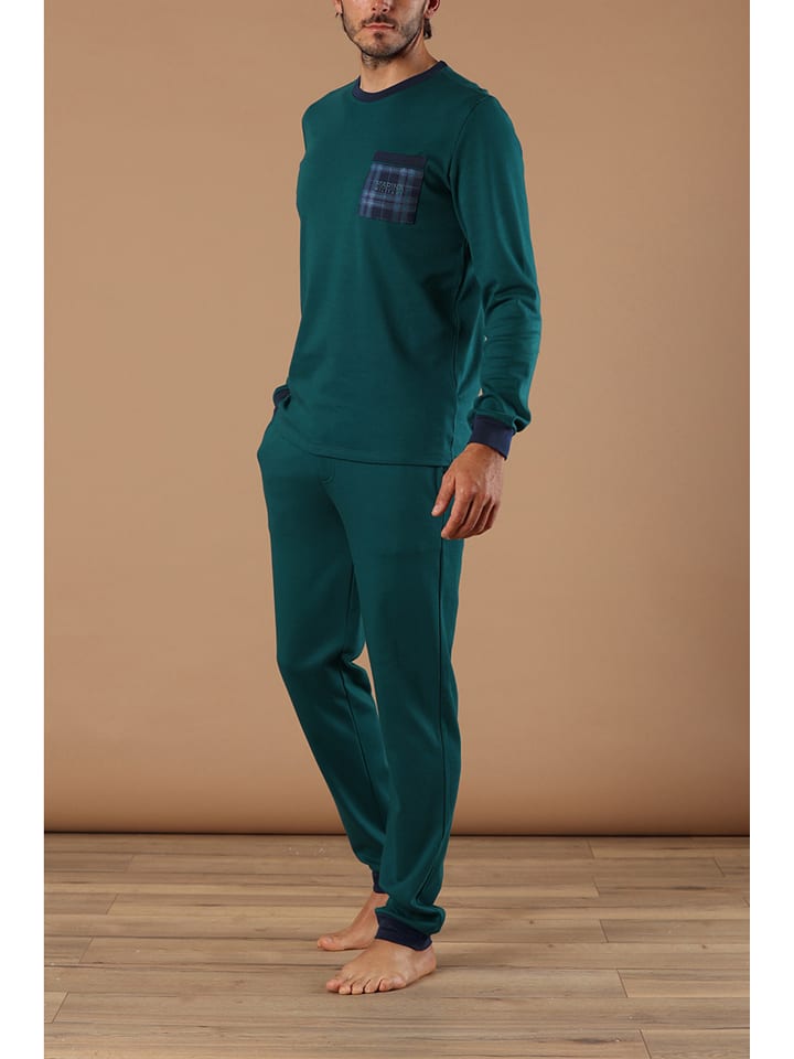 maryplaid Piżama w kolorze zielonym rozmiar: XXL