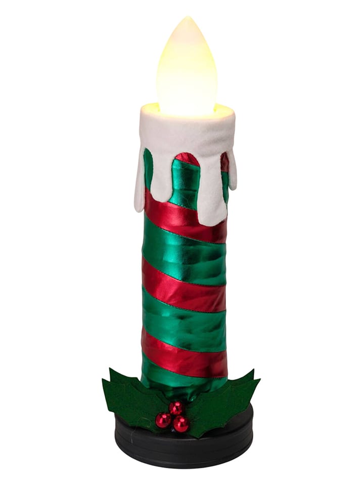 WellHome Figurka dekoracyjna LED w kolorze zielono-czerwonym - wys. 60 cm rozmiar: onesize