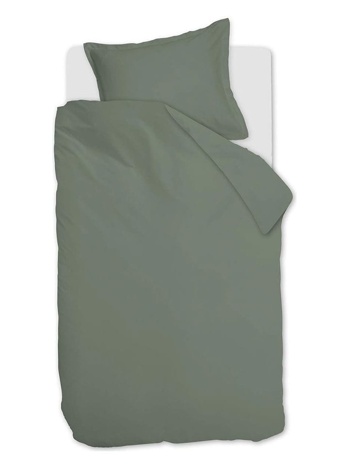 Ambiante Komplet pościeli "Bamboo" w kolorze zielonym rozmiar: 140x200/220 cm