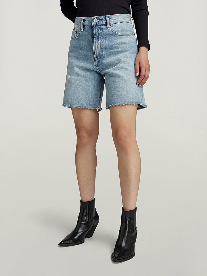 G-Star Szorty dżinsowe w kolorze błękitnym rozmiar: W27