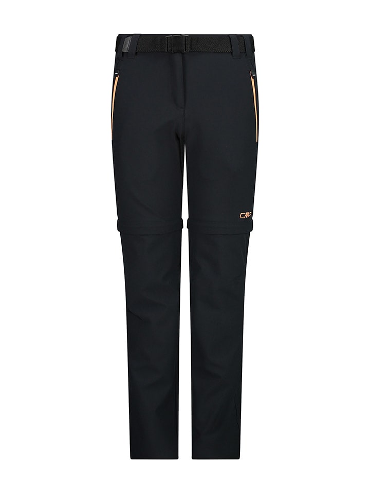 CMP Spodnie funkcyjne Zipp-Off w kolorze czarnym rozmiar: 128