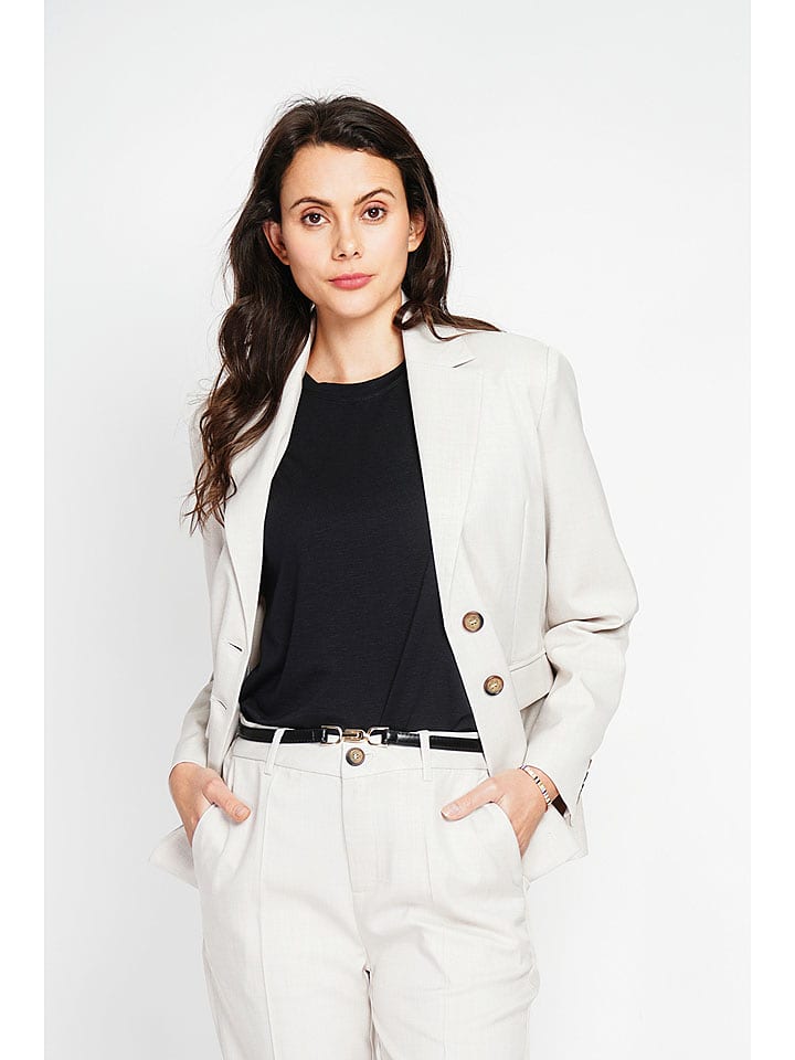 Le Jardin du Lin Blezer w kolorze kremowym rozmiar: 40