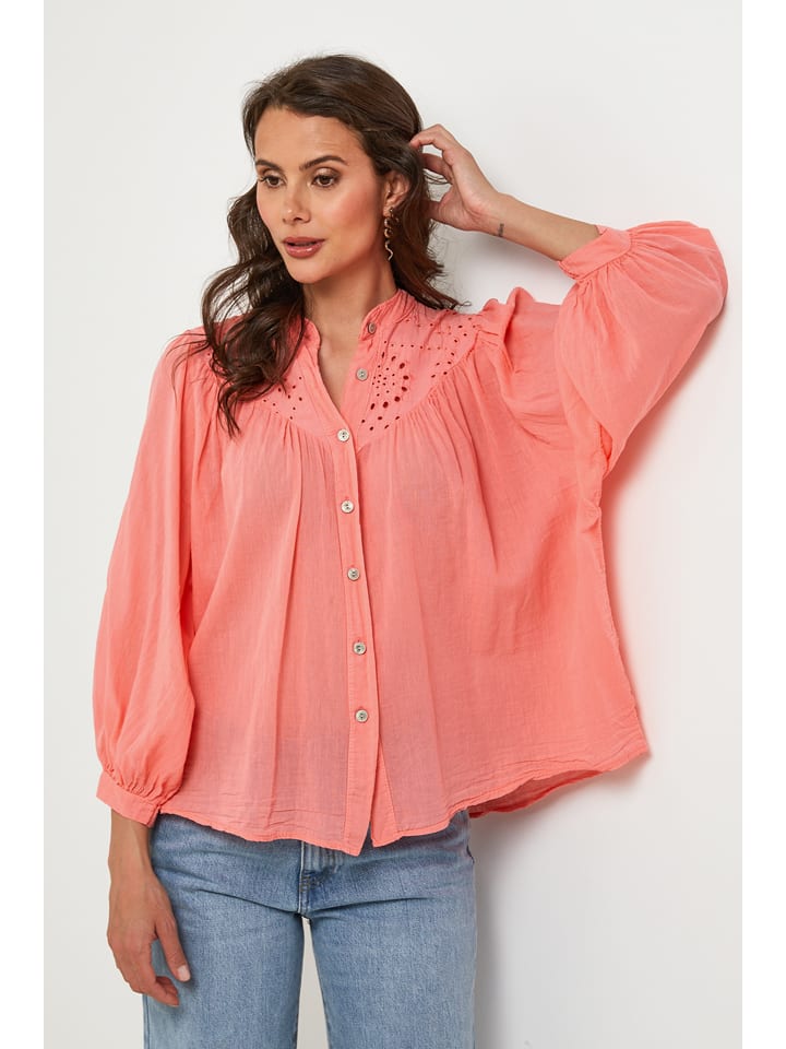 Lin Passion Bluzka w kolorze koralowym rozmiar: 38/40
