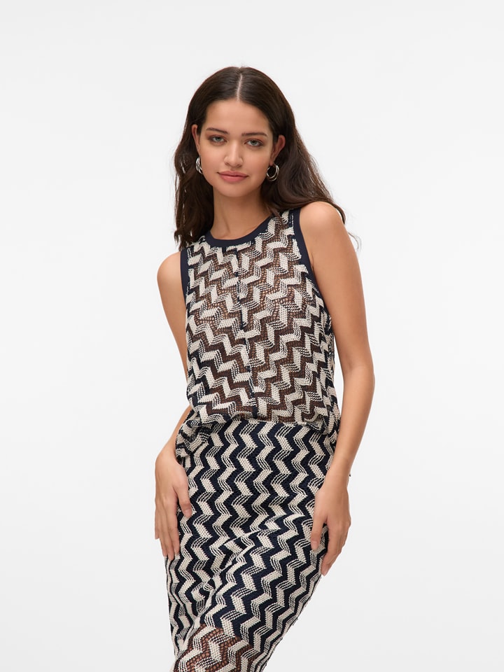 Vero Moda Top w kolorze granatowym rozmiar: XS