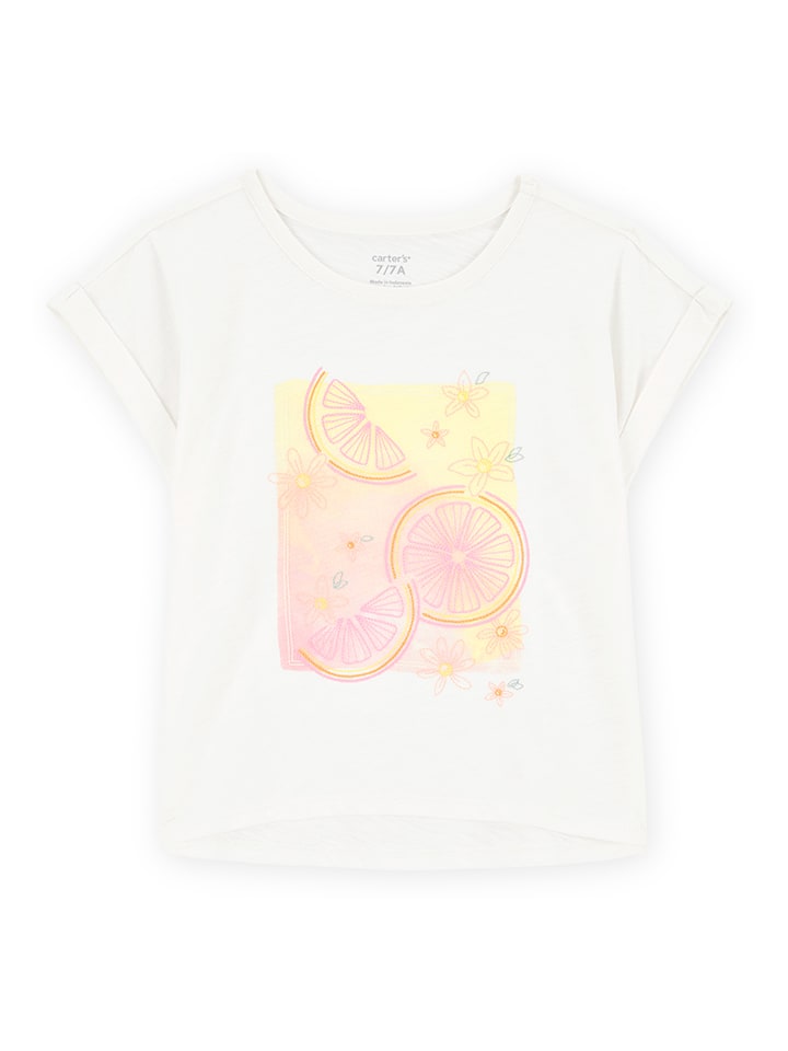 carter's Koszulka w kolorze kremowym rozmiar: 122