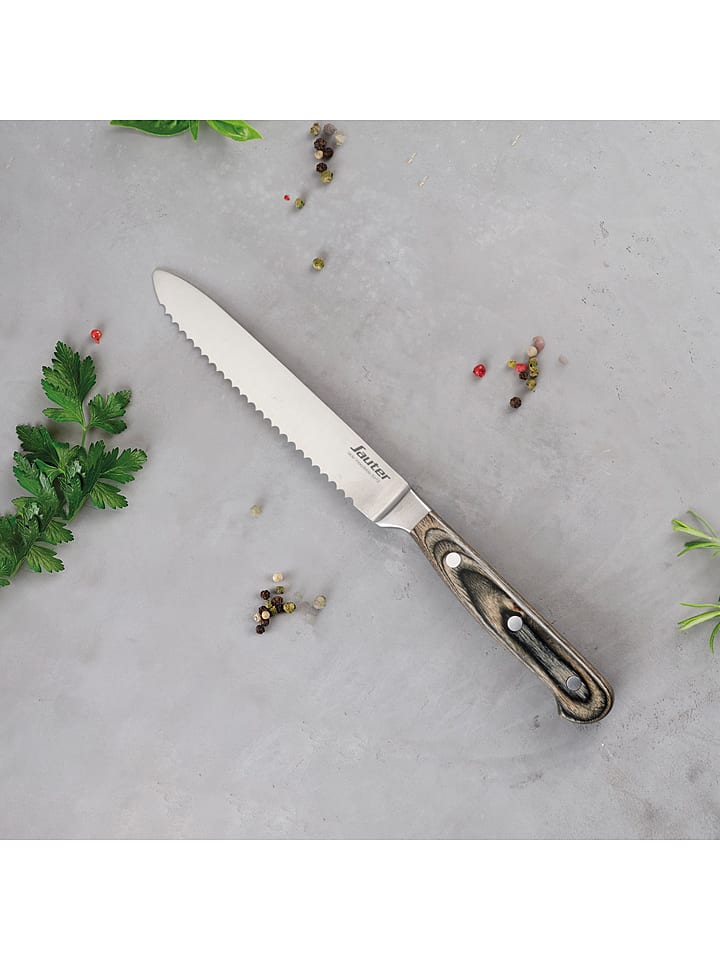 Sauter Nóż w kolorze srebrno-brązowym do warzyw - dł. 14 cm rozmiar: onesize