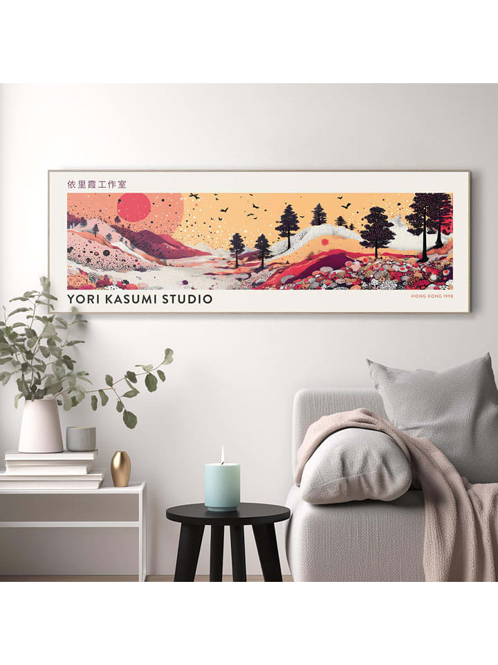 Orangewallz Druk artystyczny "Kasumi Studio - Autumn" w ramce rozmiar: 40x120 cm