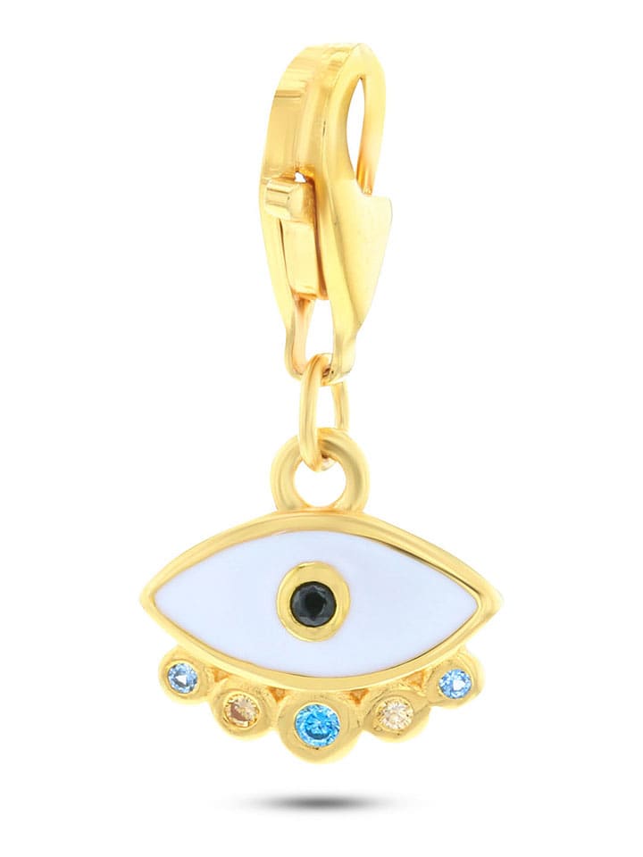 CHARM'S Pozłacana zawieszka z cyrkoniami rozmiar: onesize