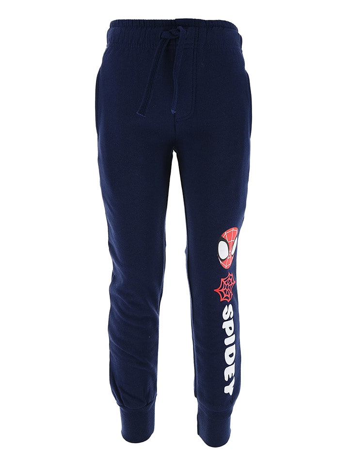 Spidey and his amazing friends Spodnie dresowe "Spidey i super-kumple" w kolorze granatowym rozmiar: 98