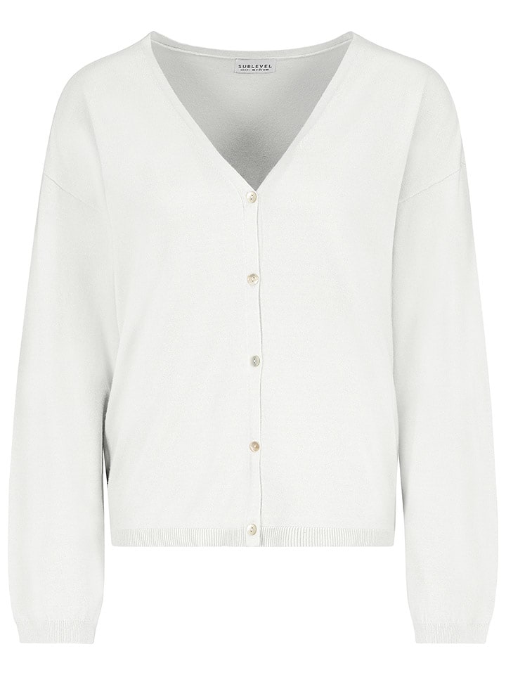 Sublevel Kardigan w kolorze białym rozmiar: M/L