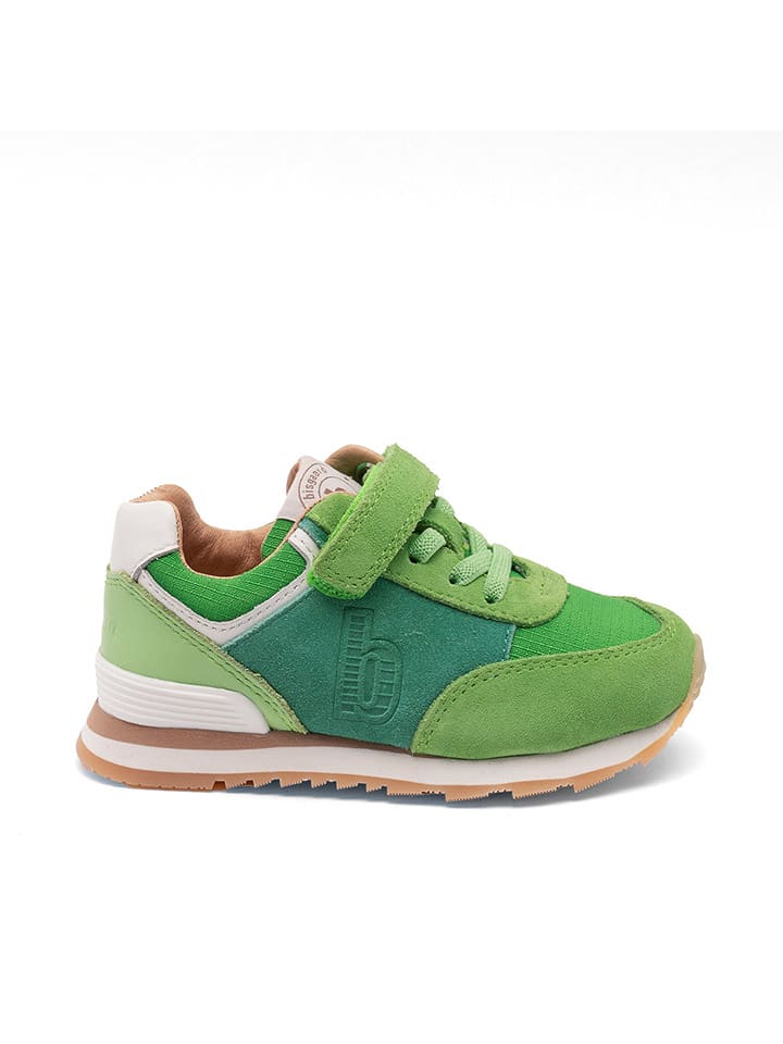 bisgaard Skórzane sneakersy w kolorze zielono-białym rozmiar: 28