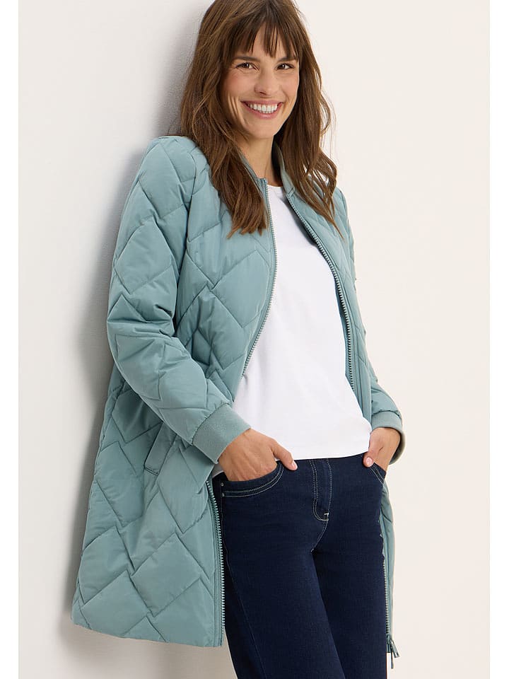 Cecil Płaszcz pikowany w kolorze błękitnym rozmiar: L