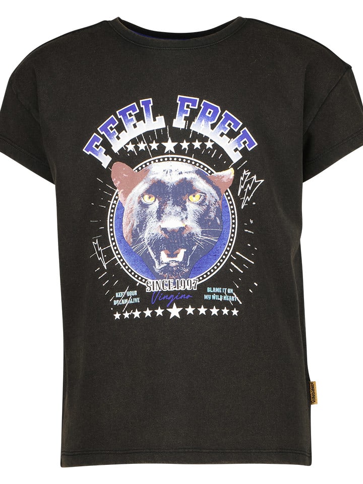 Vingino Koszulka "Hemly" w kolorze czarnym rozmiar: 116