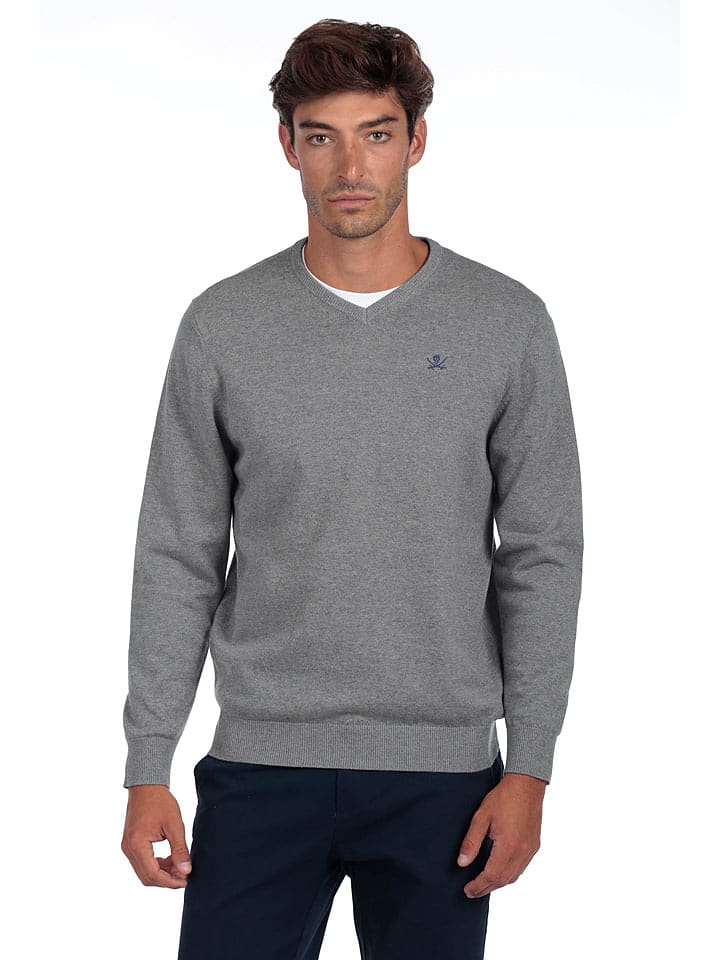 The Time of Bocha Sweter "Pico" w kolorze jasnoszarym rozmiar: XXL