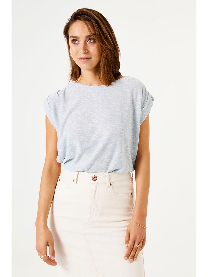 Garcia Koszulka w kolorze błękitnym rozmiar: L