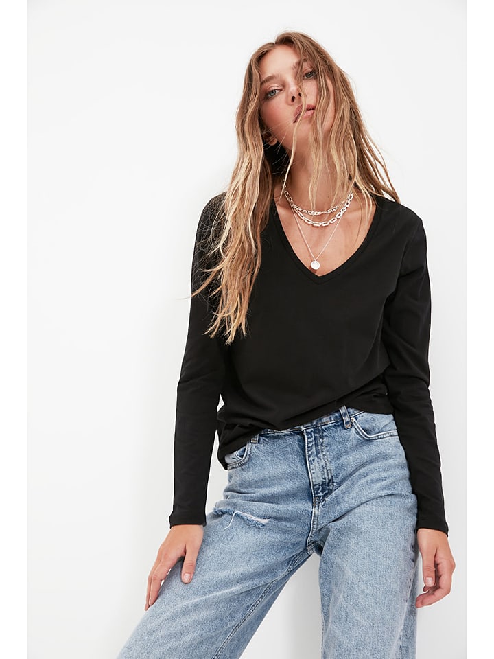 trendyol Koszulka w kolorze czarnym rozmiar: XL