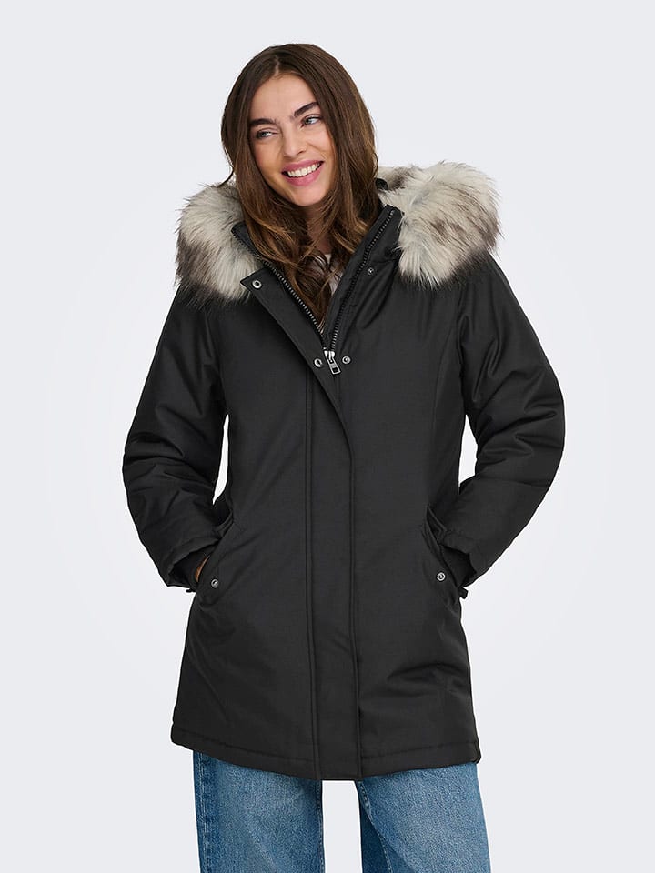 ONLY Parka w kolorze czarnym rozmiar: M