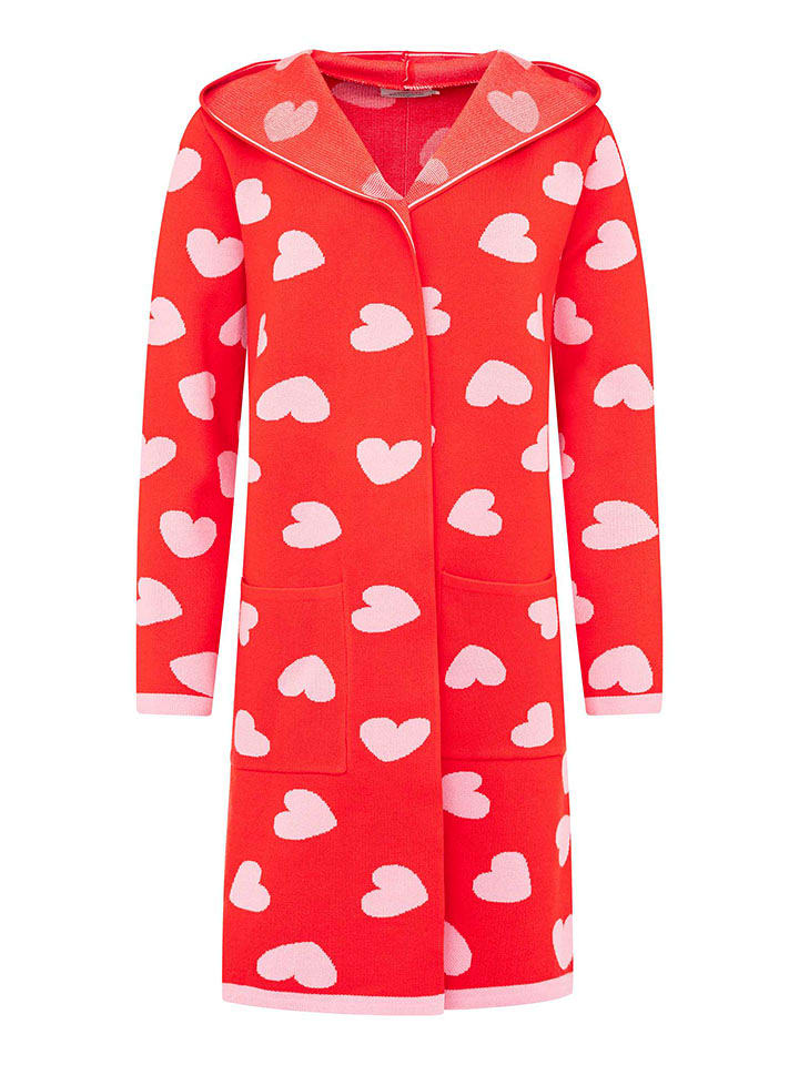 Zwillingsherz Kardigan w kolorze czerwonym rozmiar: S/M