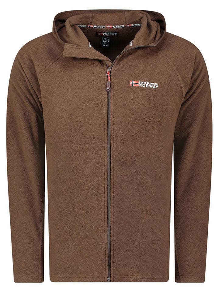 Geographical Norway Kurtka polarowa "Tugood" w kolorze brązowym rozmiar: M