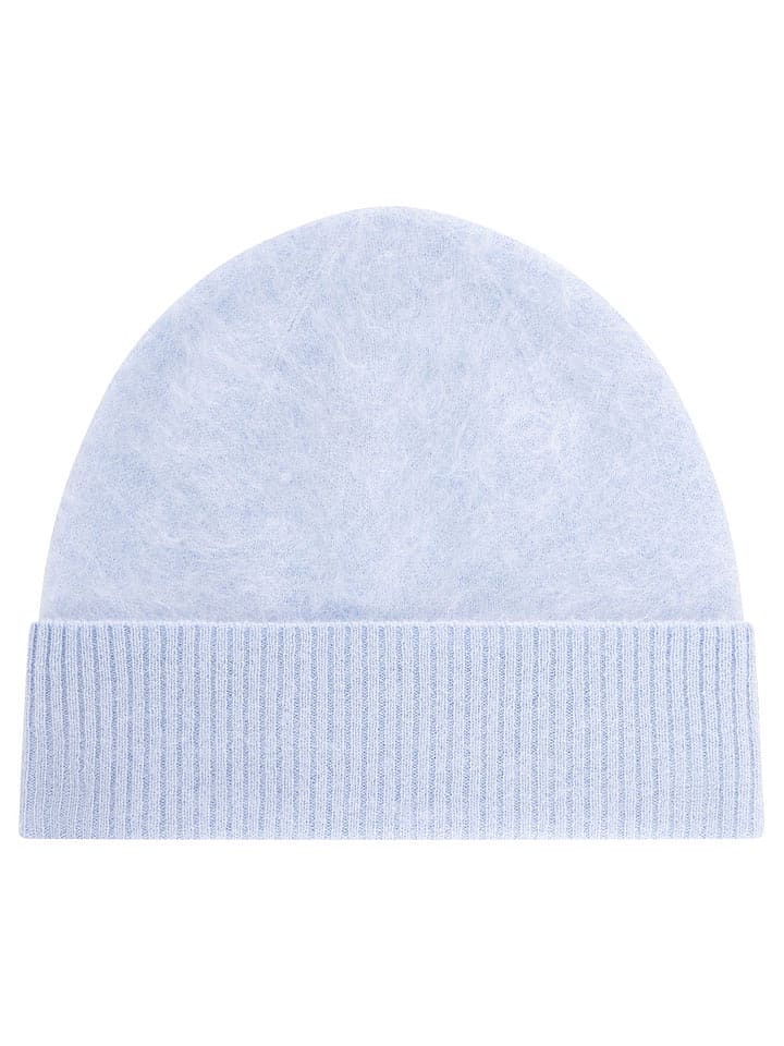 Zwillingsherz Kaszmirowa czapka w kolorze błękitnym rozmiar: onesize