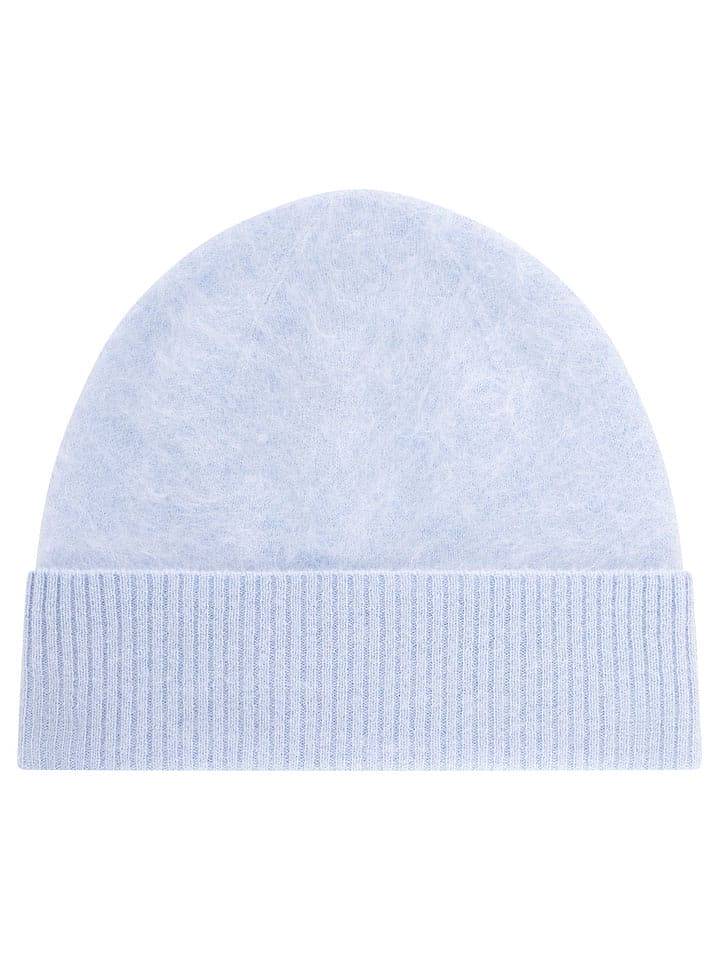 Zwillingsherz Kaszmirowa czapka w kolorze błękitnym rozmiar: onesize
