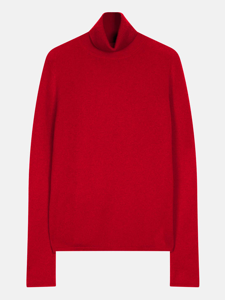 Perfect Cashmere Kaszmirowy golf "Ashley" w kolorze czerwonym rozmiar: M