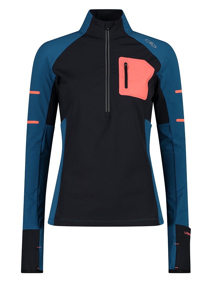 cmp Koszulka funkcyjna w kolorze granatowo-czarnym rozmiar: 42