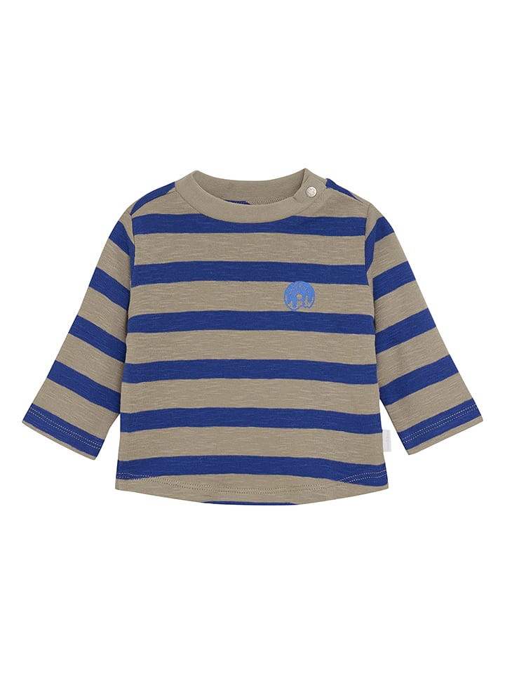 Noppies Koszulka w kolorze beżowo-niebieskim rozmiar: 68