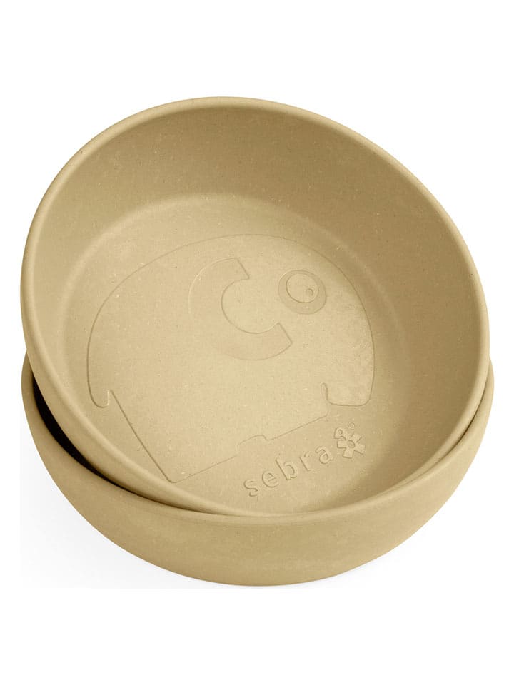 Sebra Miska "Mums" w kolorze żółtym do nauki jedzenia - 4 m+ rozmiar: onesize